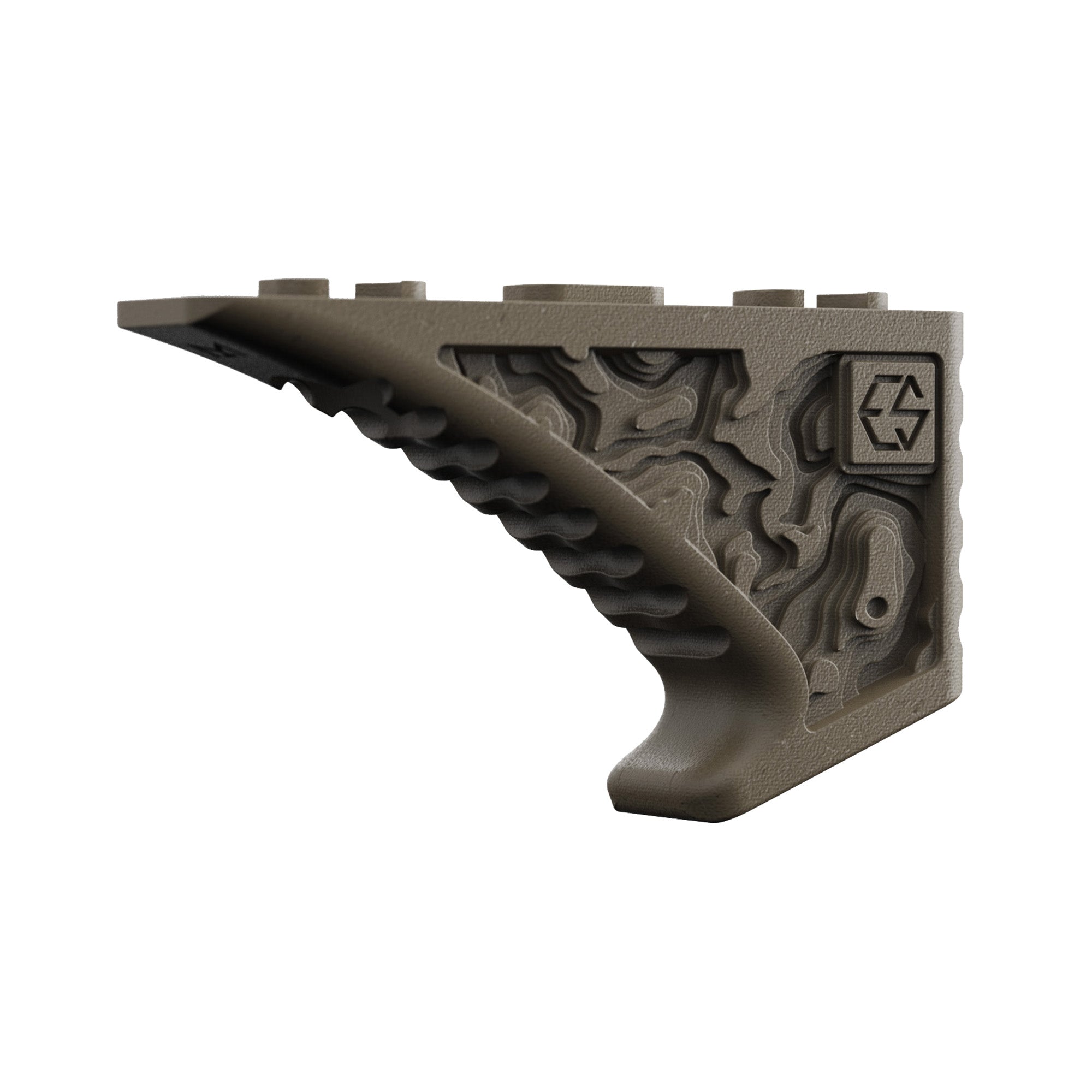 Edgar Sherman Design Enhanced Fore Grip, MLOK Compatible, Matte Finish, Flat Dark Earth