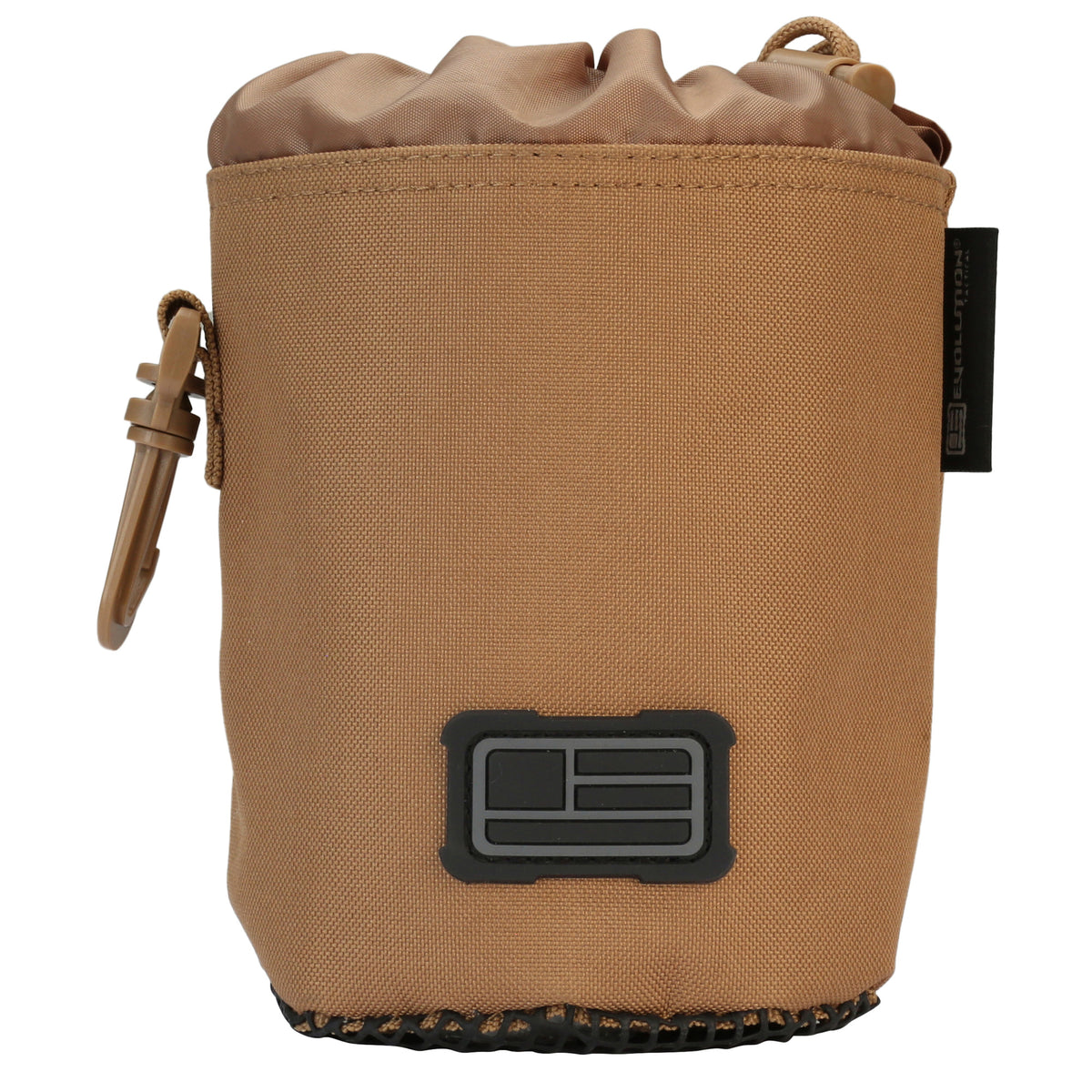 Evolution Outdoor Tactical Brass Bag, Polyester, Rubber Mesh Bottom, Cinch Top
