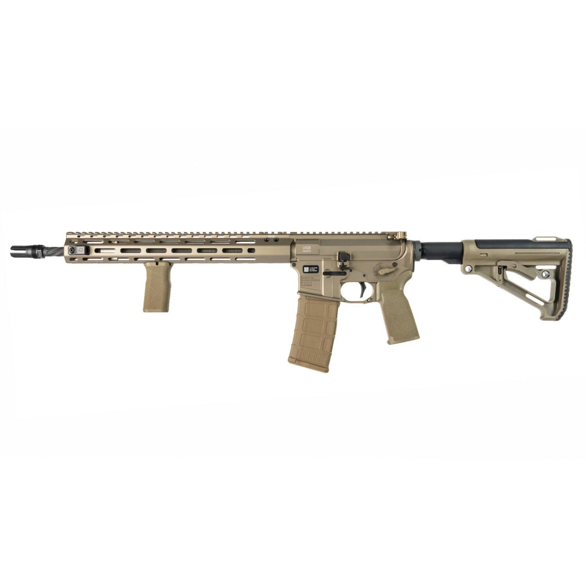U526 Rifle 5.56 FDE Ambi SS Stk 16'' Spiral Hybrid CL BBl DLC BCG Maelstrom
