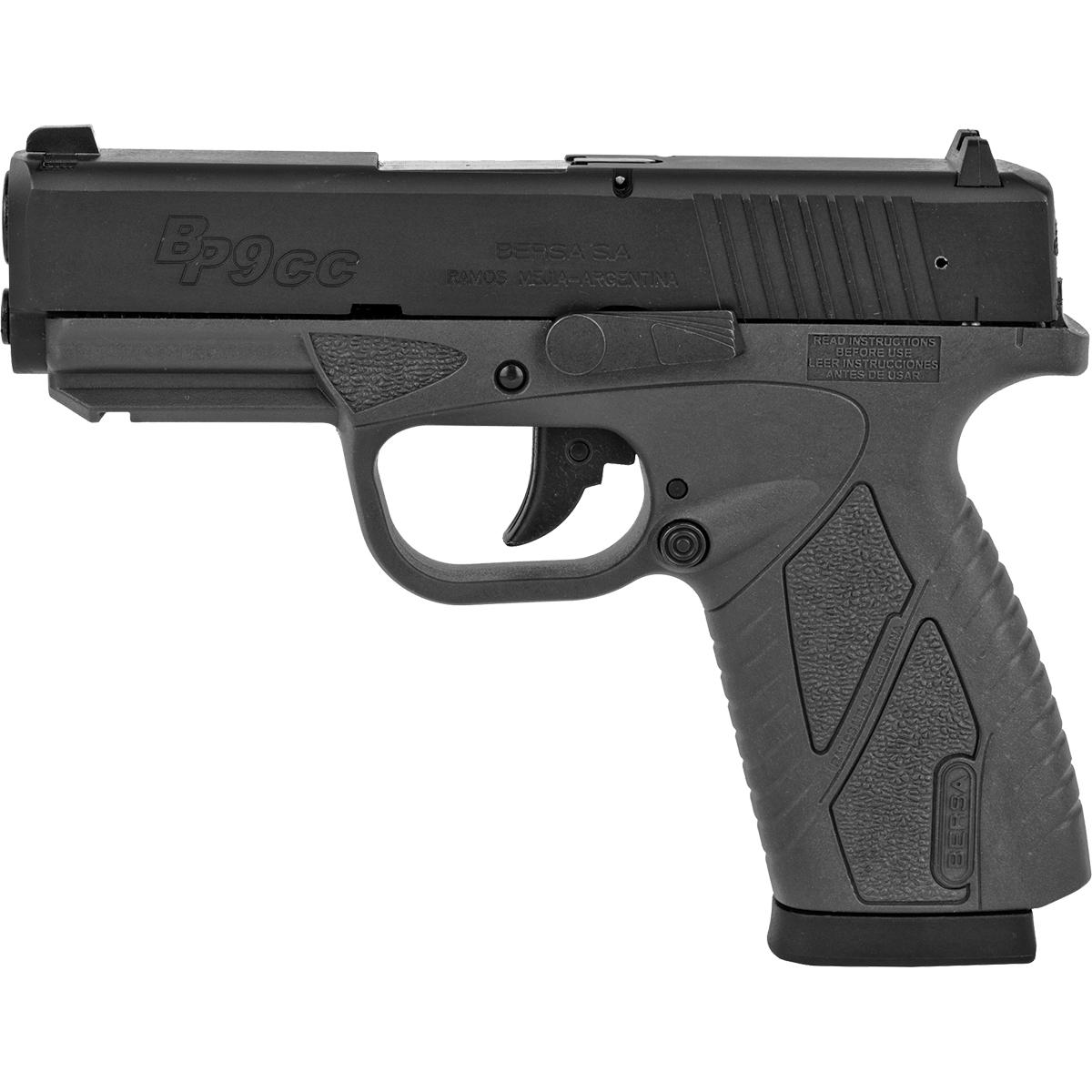 Bersa BP CC 9MM D.A. Matte 8 Rd Pistol  Grey