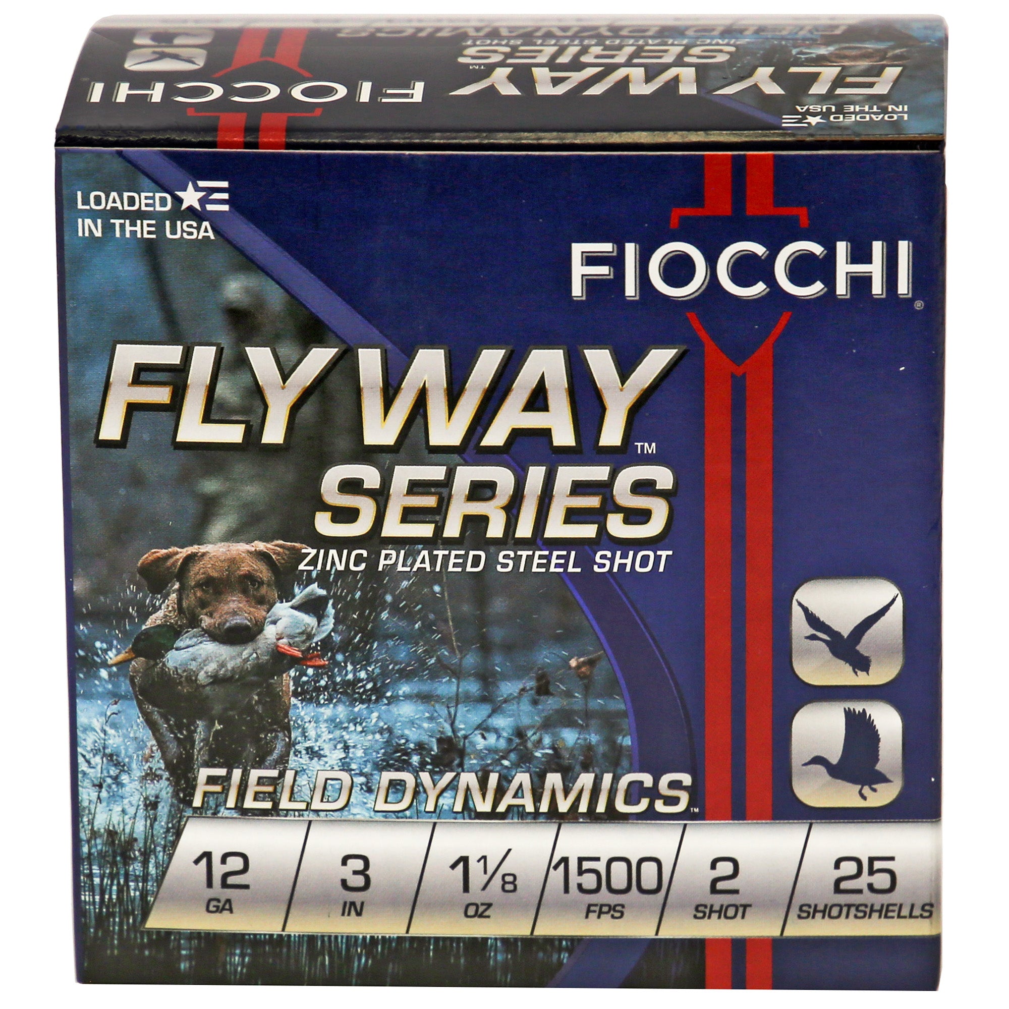 Fiocchi Ammunition Flyway Steel, 12 Gauge, 3", #2, Steel Shot