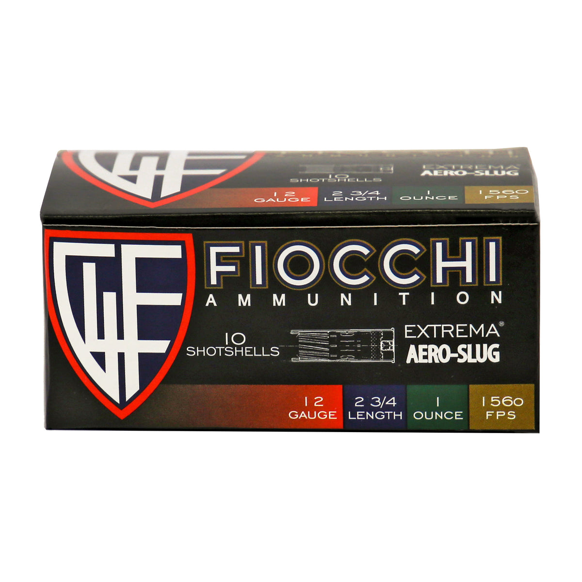 Fiocchi Ammunition Aero Slug, 12 Gauge, 2.75", Slug, Hi-Velocity