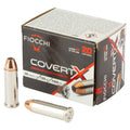 Fiocchi Ammunition COVERT X, 38 Special +P, 125 Grain, Jacketed Hollow Point, 20 Round Box