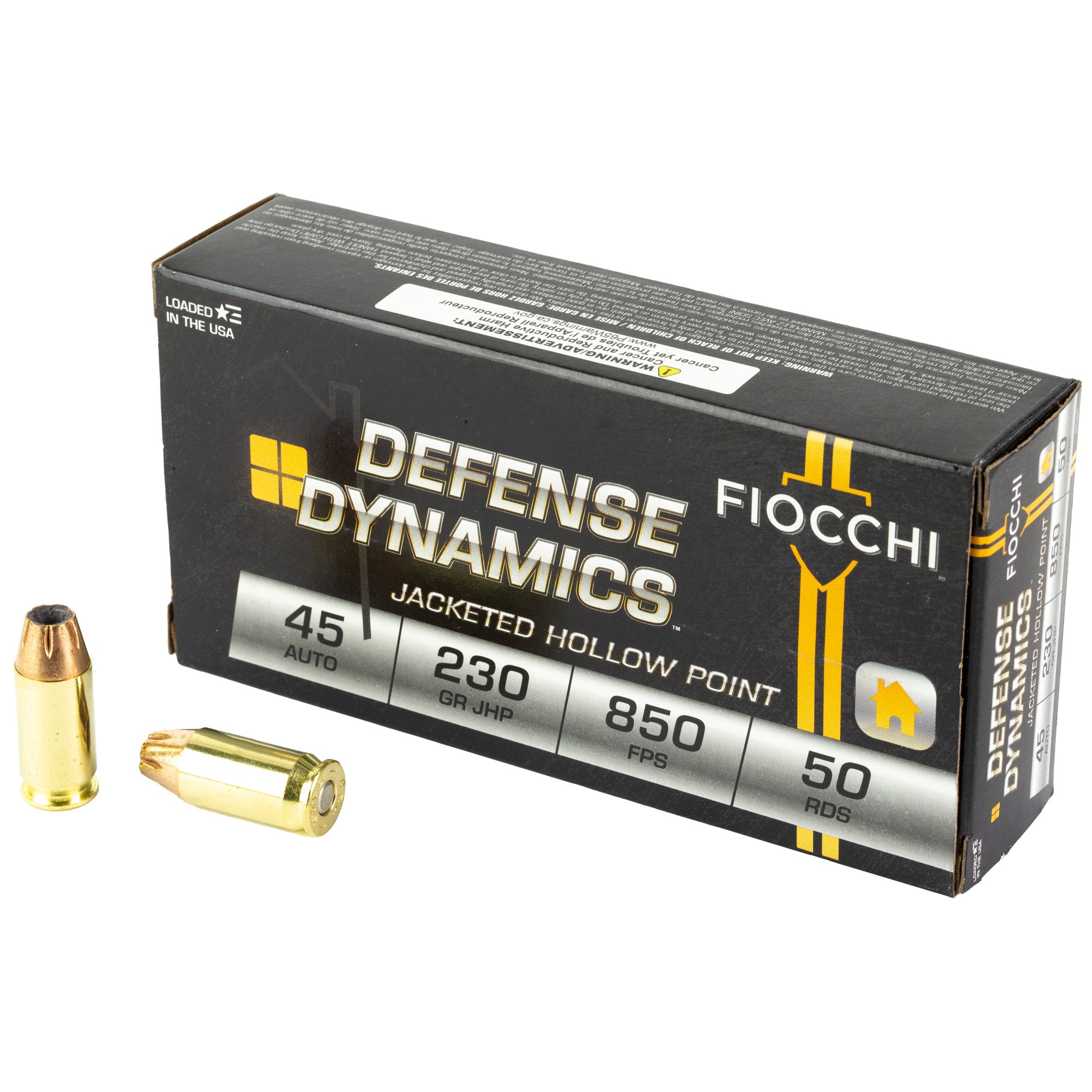 Fiocchi Ammunition Fiocchi Centerfire Pistol, 45 ACP, 230Gr, Jacketed Hollow Point