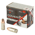 Fiocchi Ammunition COVERT X, 9MM, 124 Grain, Jacketed Hollow Point, 20 Round Box