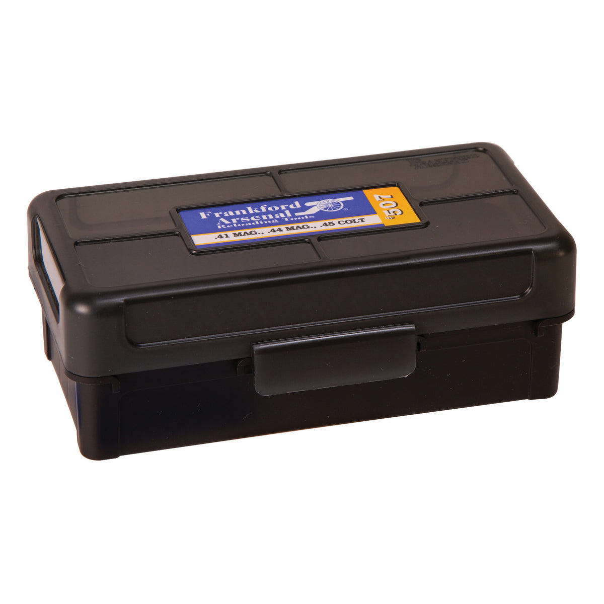 Frankford Arsenal Hinge-Top Ammo Box, 507, 50 Rounds, Fits 44 Special and 44 Magnum
