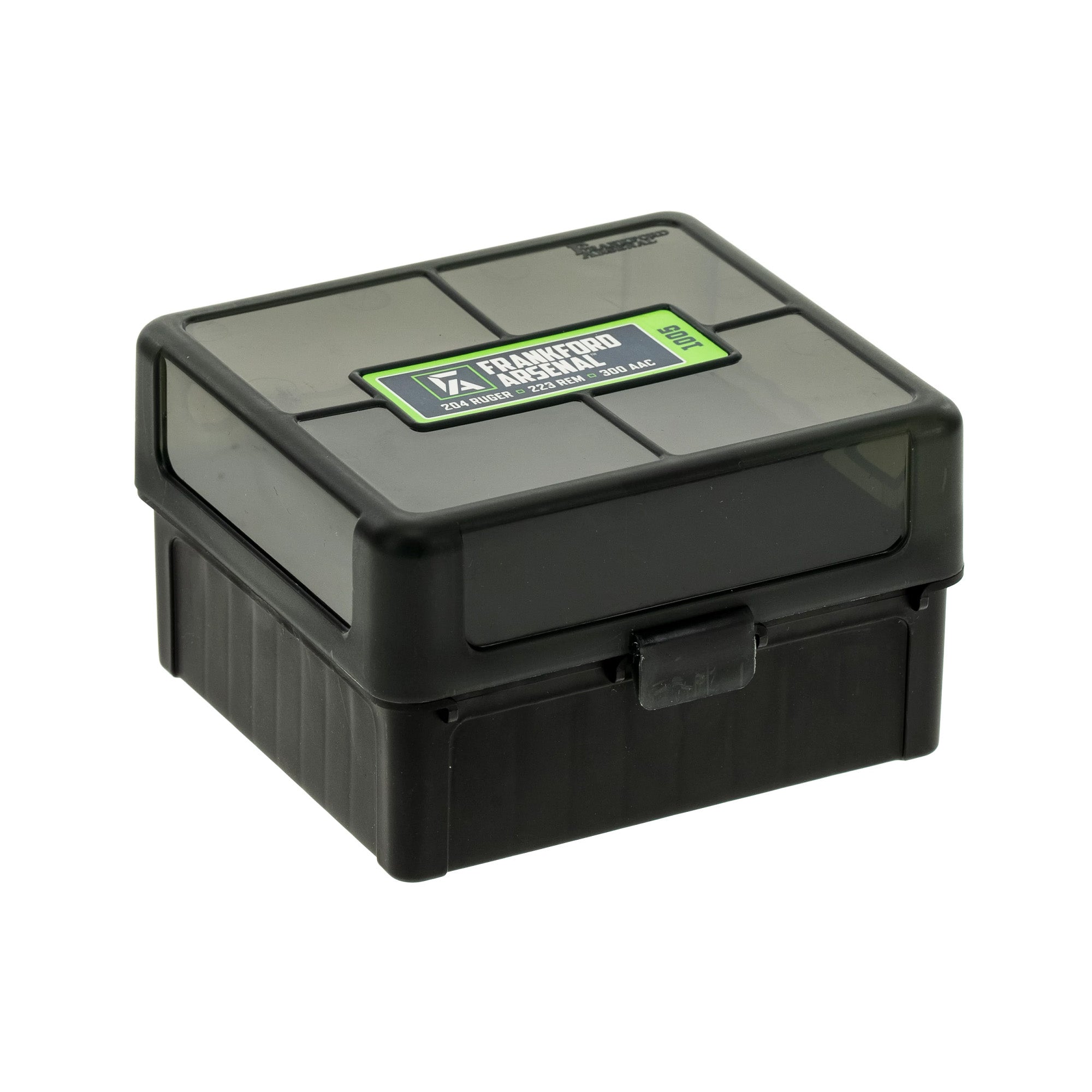 Frankford Arsenal Hinge-Top Ammo Box, 1005, 100 Rounds, Fits 17 Remington