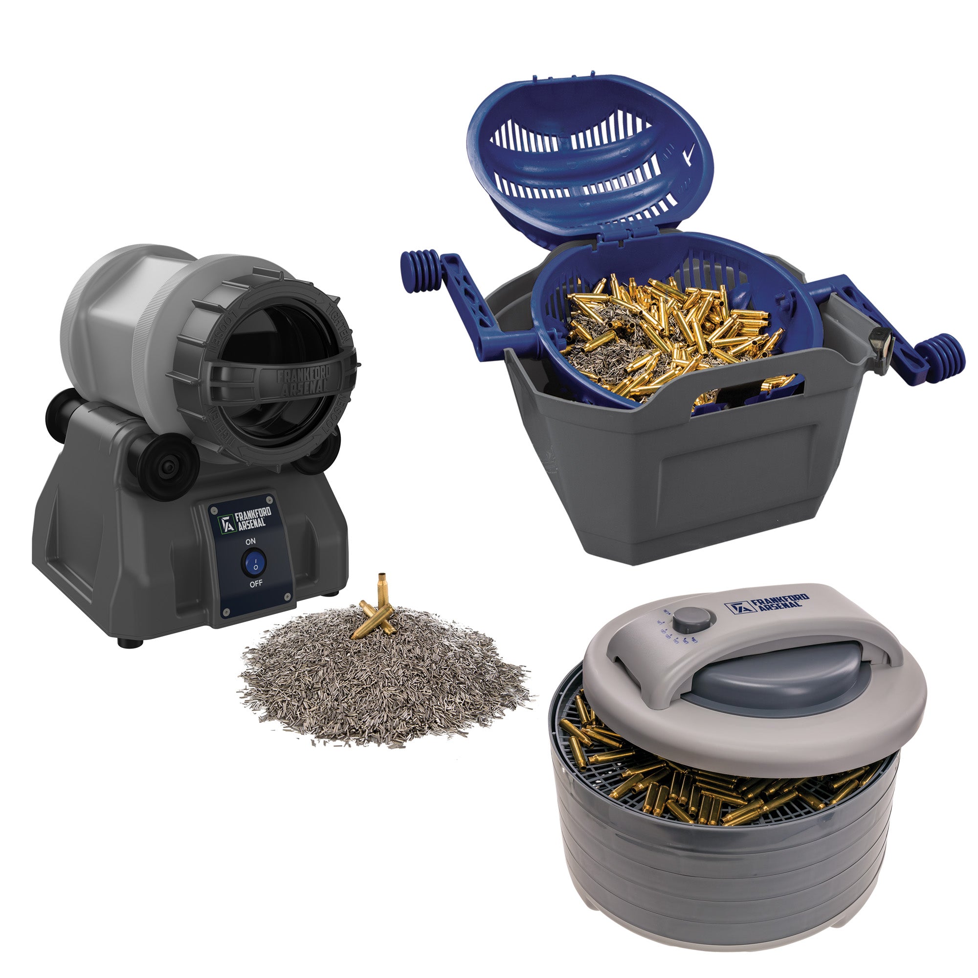 Frankford Arsenal Tumbler Pro Kit, Includes Rotary Tumbler Lite, Wet/Dry Media Separator