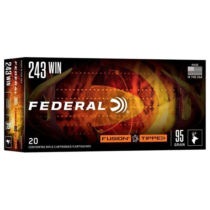 243 WIN 95GR FUSION TIPPED 20 FOUNDS