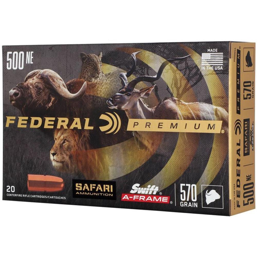 FEDERAL 500 NITRO EXPRESS 570GR SWIFT A-FRAME AMMO 20RD