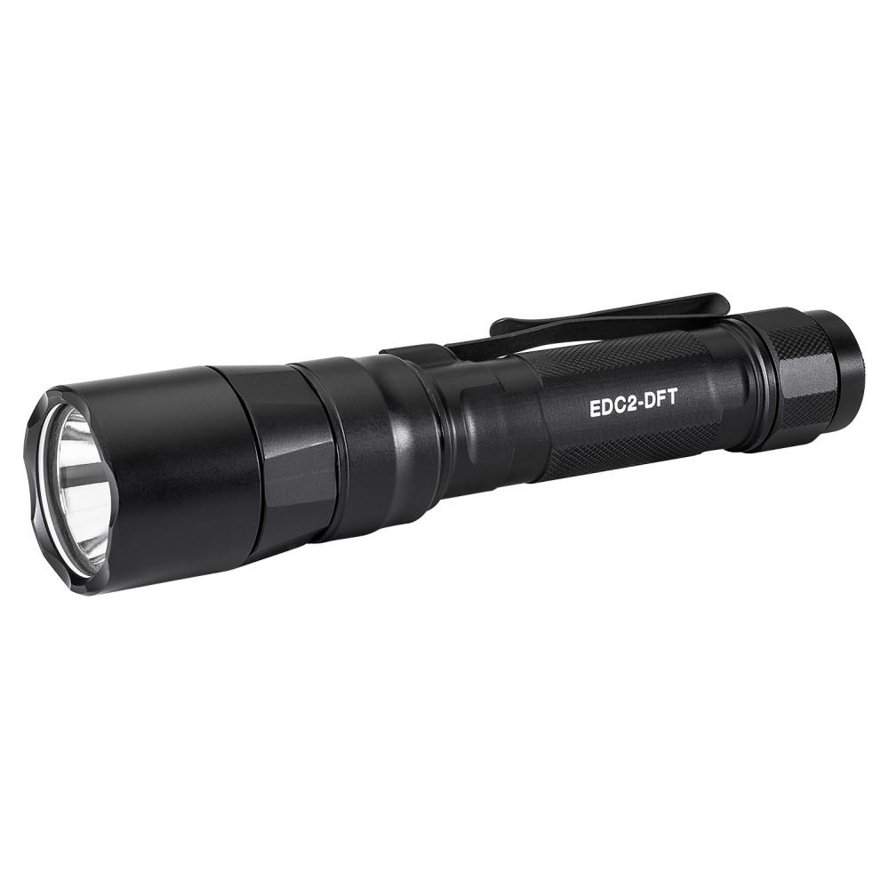 EVERYDAY CARRY LIGHT  DUAL-FUEL TURBO  18650/123  HARD ANODIZED  BLACK