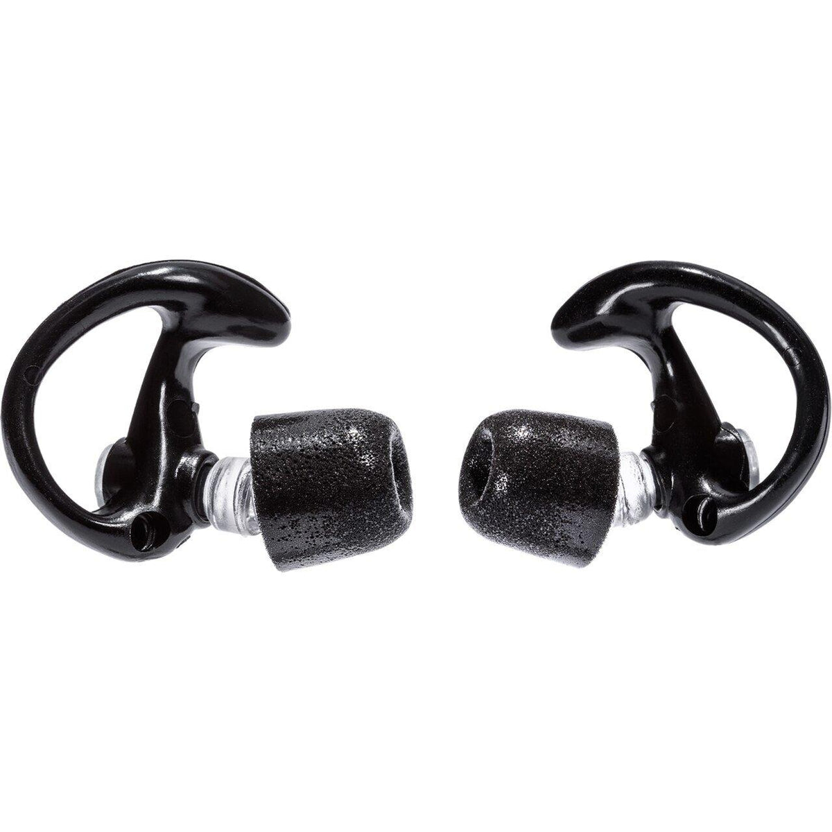COMPLY FOAM TIPPED  FULL BLOCK EARPLUGS  MEDIUM  1 PAIR  BLACK
