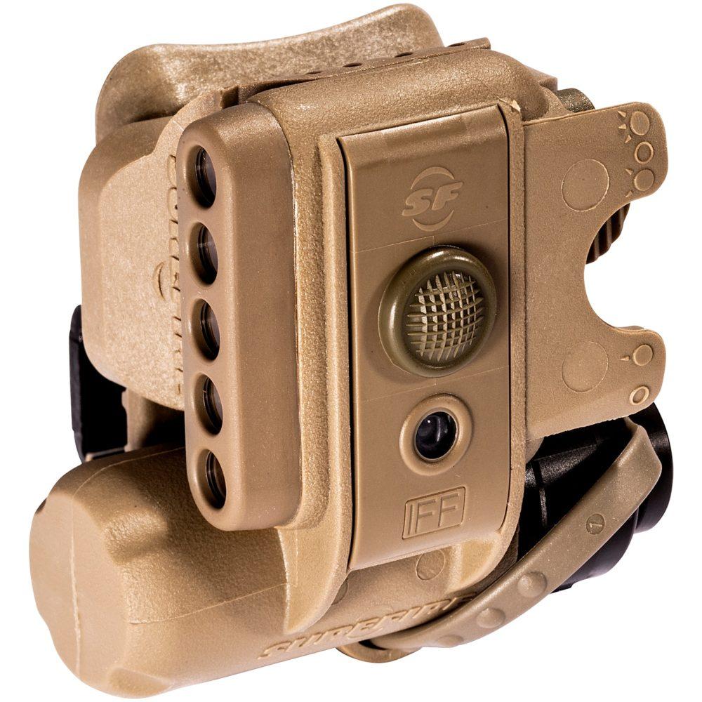 Surefire Helmet Light, 3V, 1.4-19.2 LU, IR/WH/IR LEDS, Tan