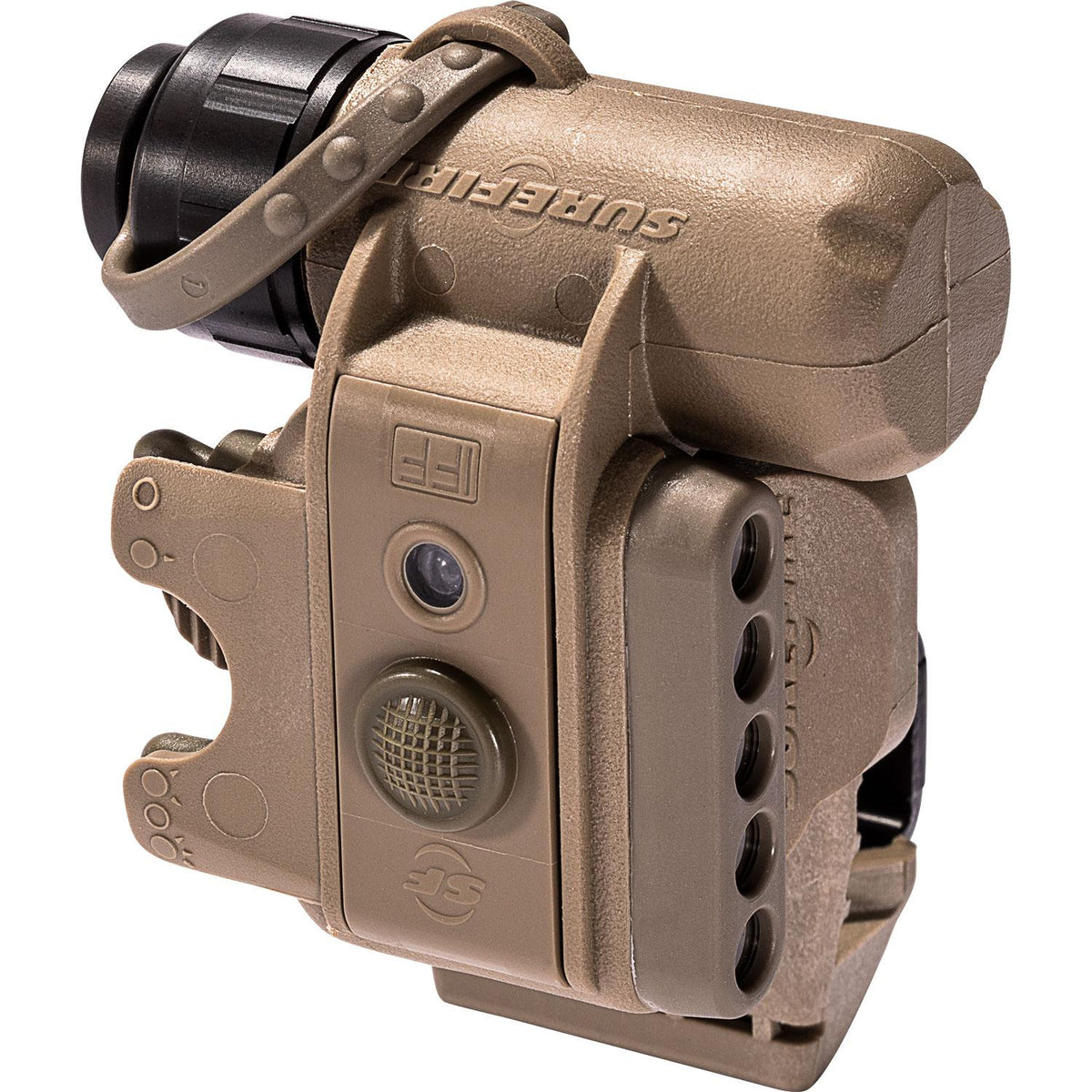 Surefire Helmet Light, 3V, 1.4-19.2 LU, IR/WH/IR LEDS, Tan