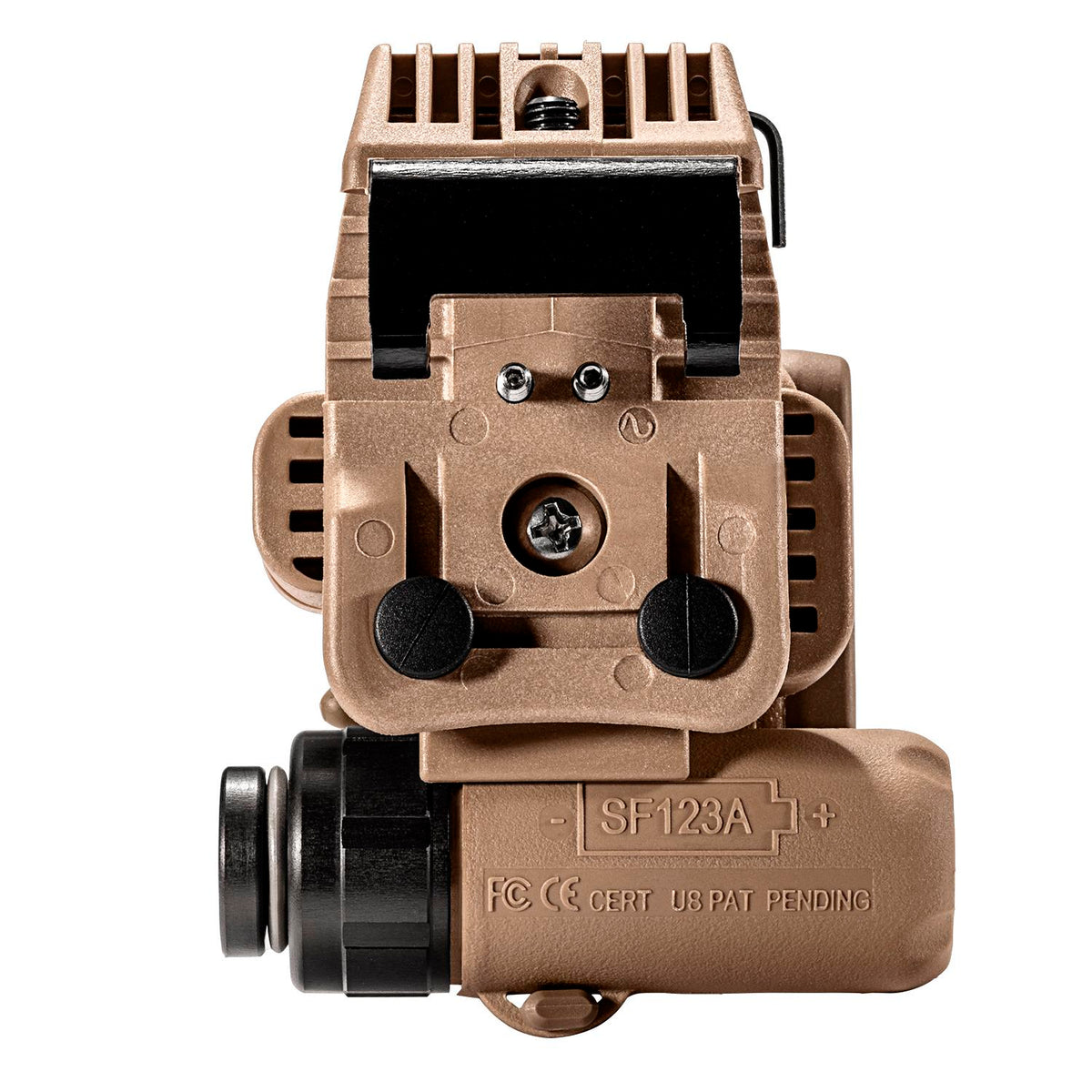 Surefire Helmet Light, 3V, 1.4-19.2 LU, IR/WH/IR LEDS, Tan