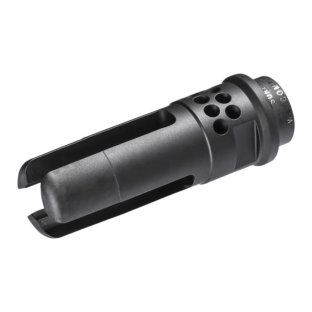 PORTED 3 PRONG FLASH HIDER SUPPRESSOR ADAPTER FOR 7.62 SOCOM 5/8-24