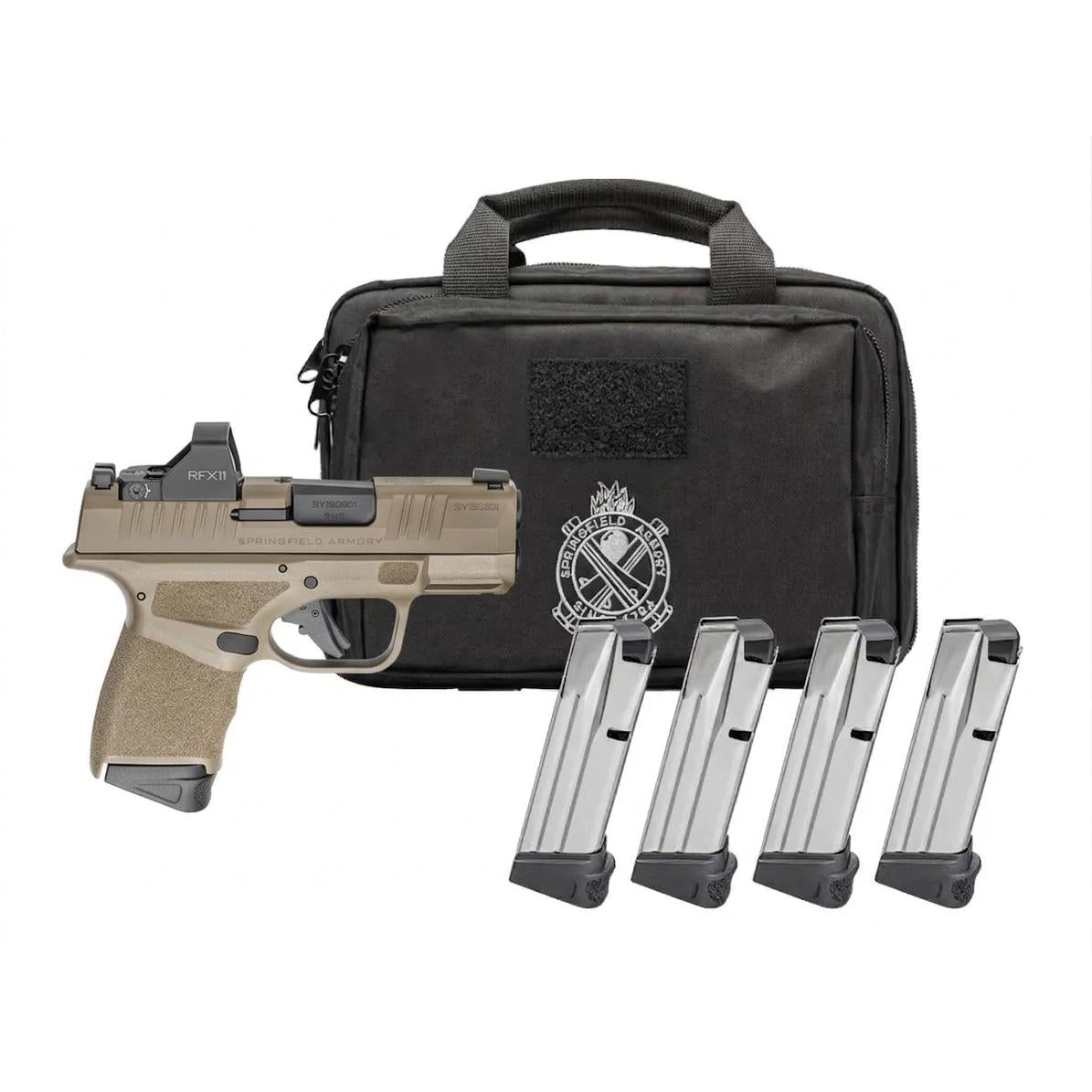 Springfield GEARPAC Hellcat 3'' OSP 9mm - Desert FDE 1-11/3-13rd Mag