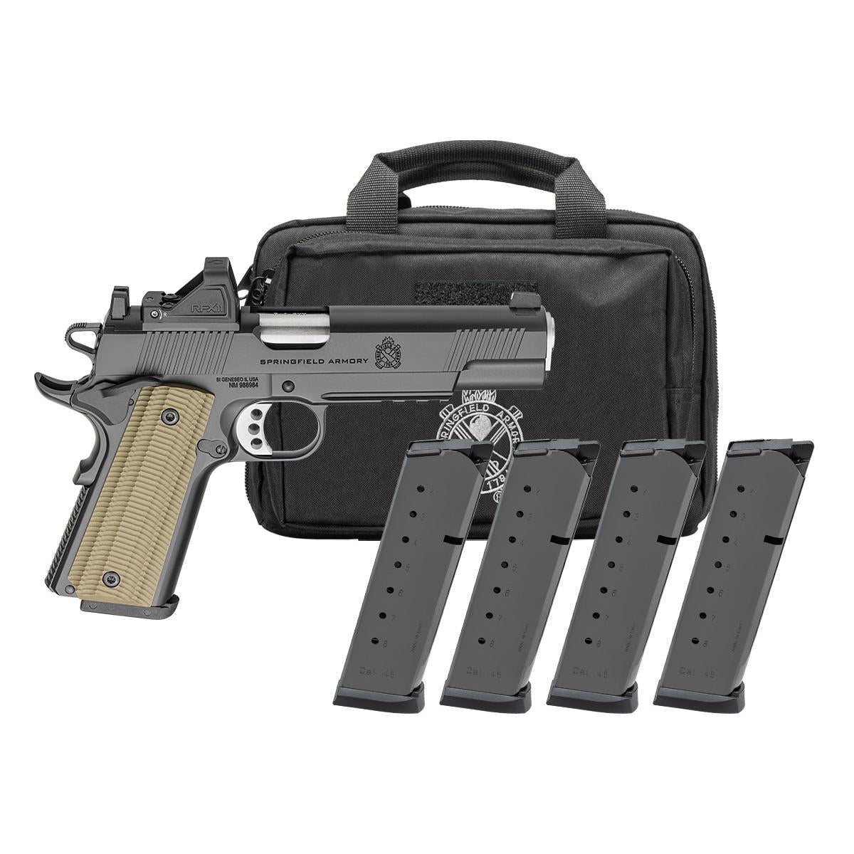 SPRINGFIELD GEARPAC 1911 OPERATOR AOS 5 9MM U-NOTCH W/NS 4-9rd