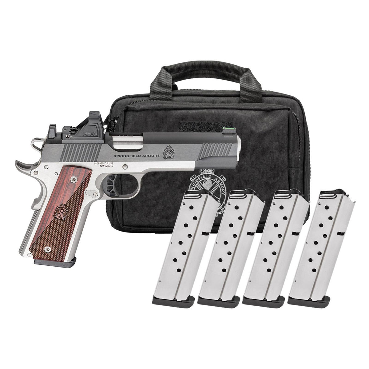 SPRINGFIELD GEARPAC 1911 RONIN AOS 5 9MM U-NOTCH W/FO 4-9rd