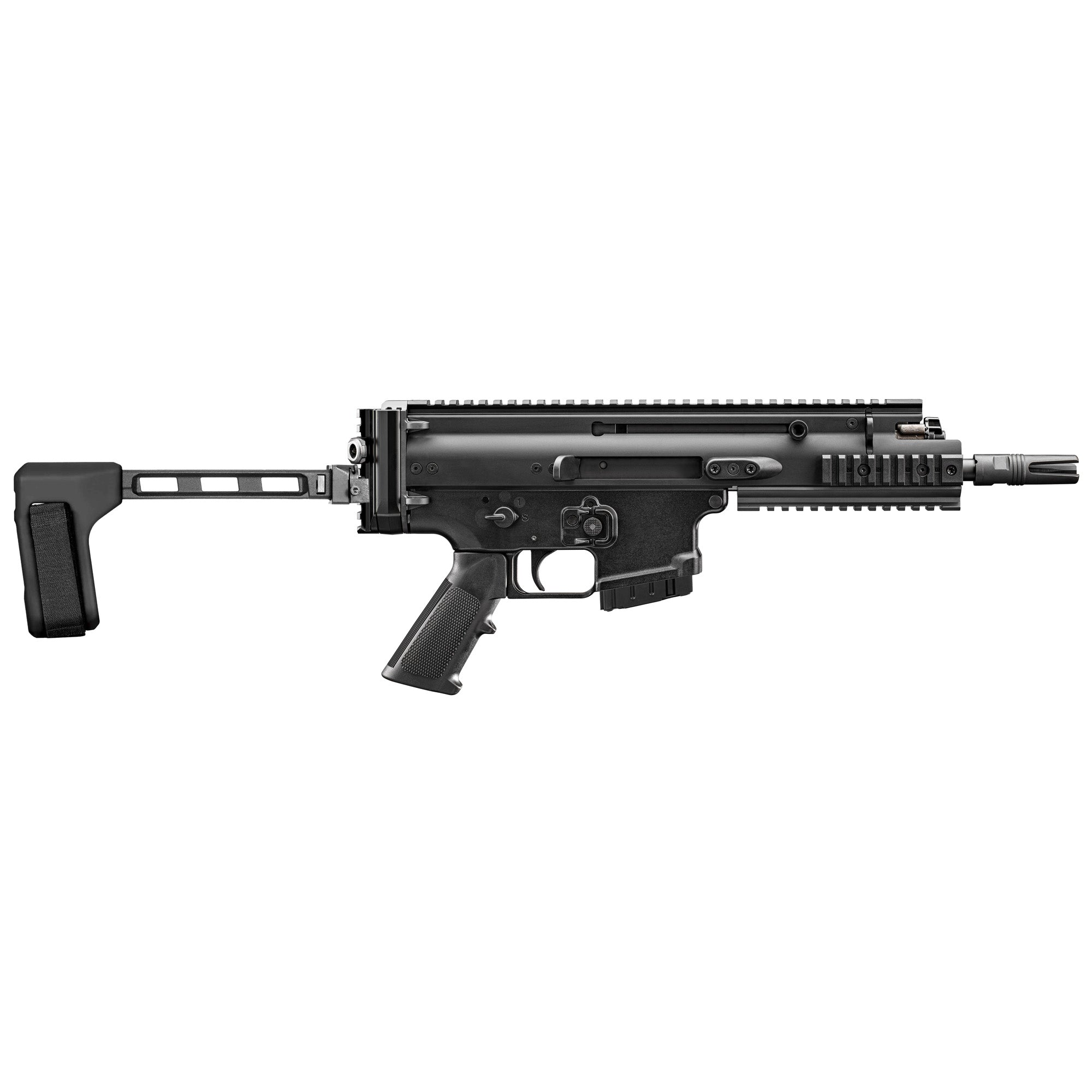 FN America Scar 15P, Semi-automatic Pistol, 5.56 NATO, 7.5" Barrel, 3 Prong Flash Hider
