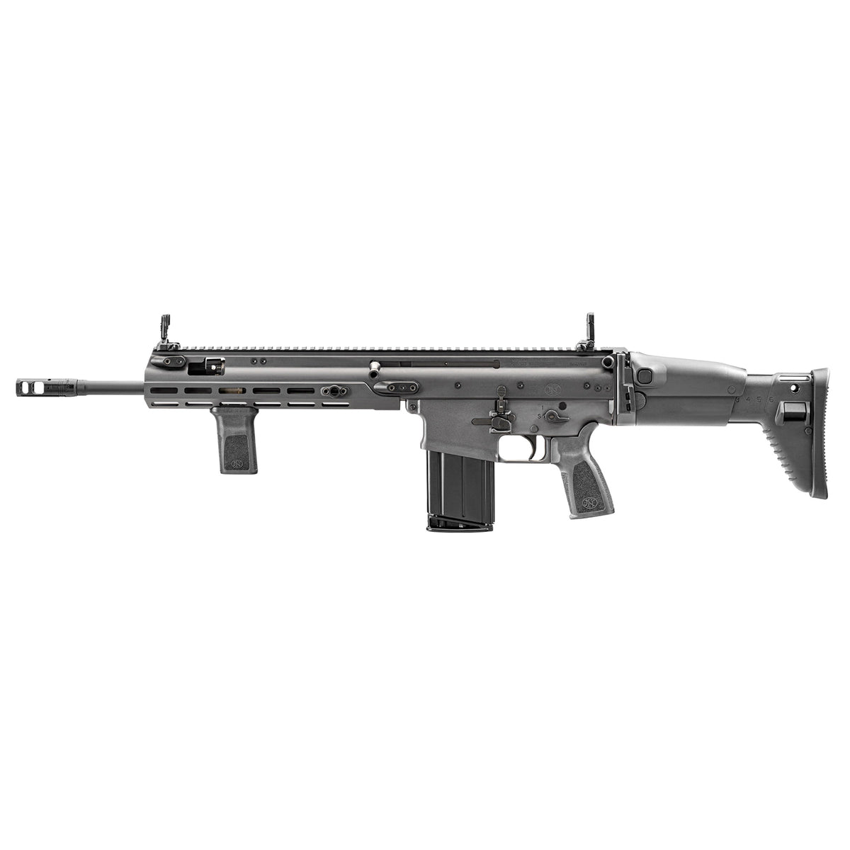 FN America SCAR 17S, Semi-automatic Rifle, 308 Winchester/7.62 NATO, 16.25" Barrel, Gray