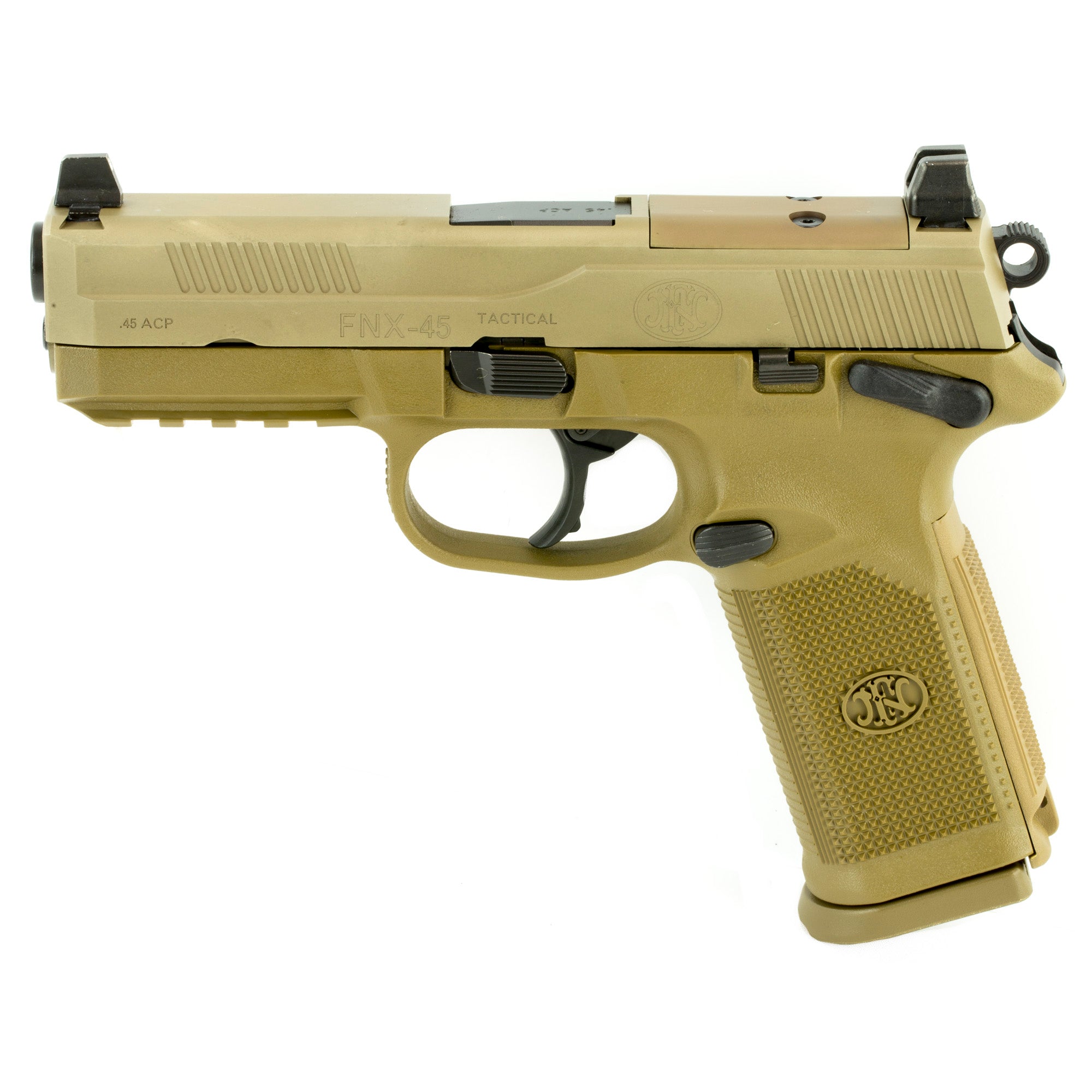 FN America FNX-45 Tactical, DA/SA, Semi-automatic, Full Size Pistol, 45 ACP