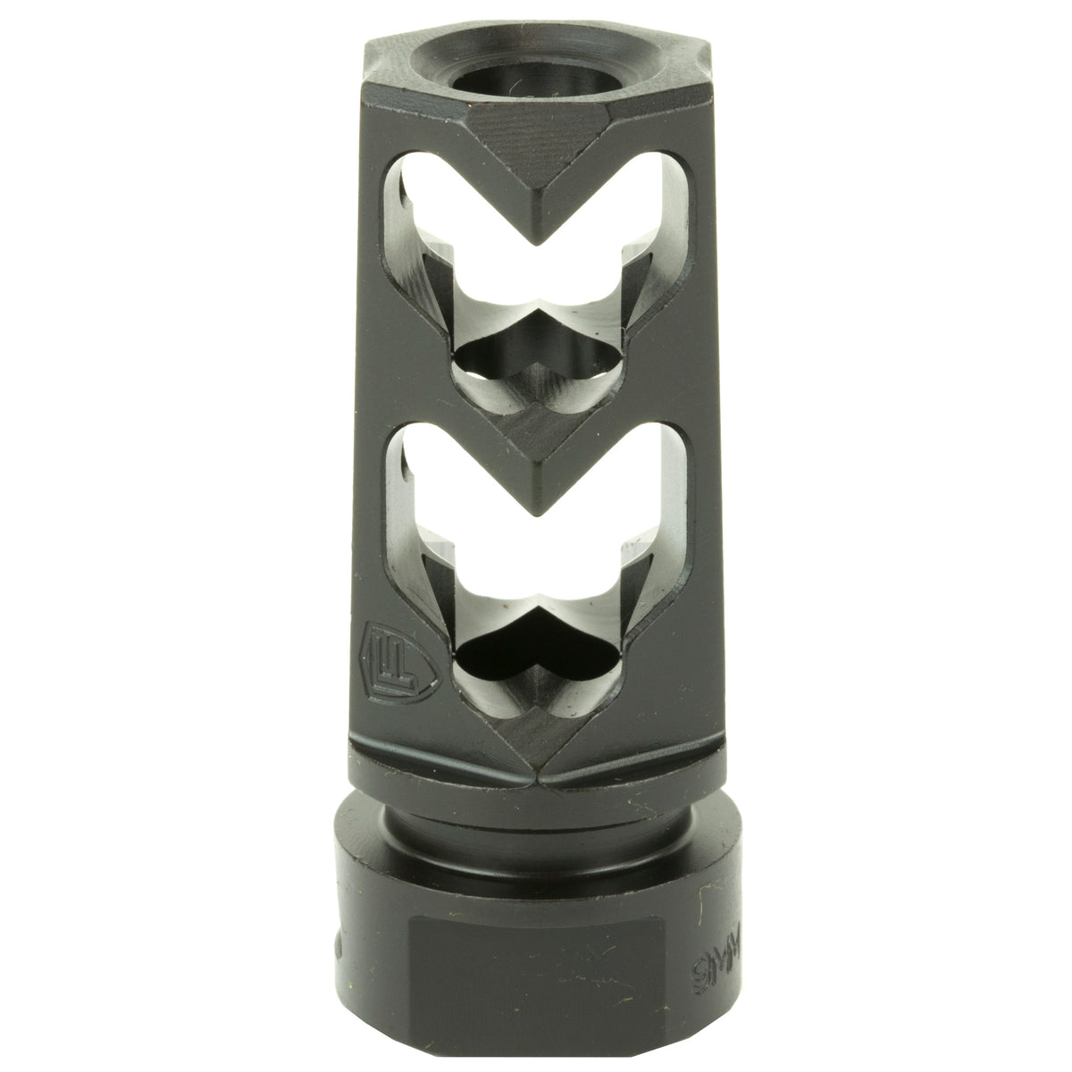 Fortis Manufacturing, Inc. Muzzle Brake, 9MM, 1/2X28, Black Finish