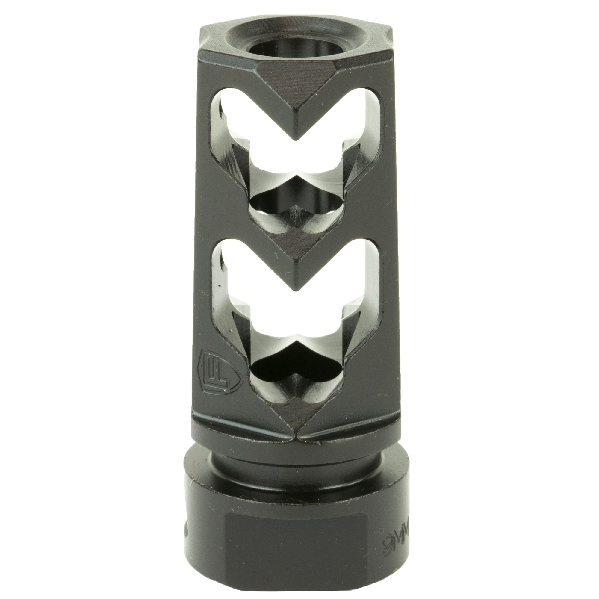 Fortis Manufacturing, Inc. Muzzle Brake, 9MM, 1/2X36, Black Finish
