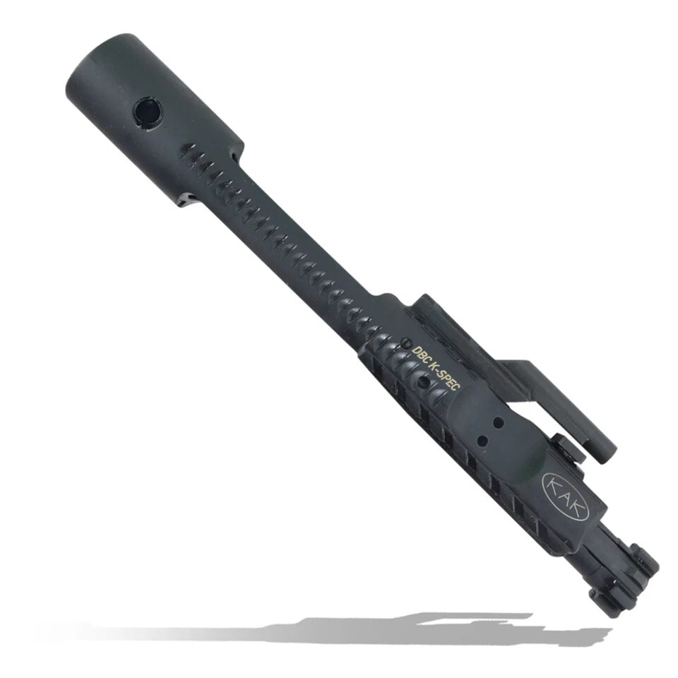 KAK Industry DBC K-SPEC AR-15 Bolt Carrier Group - 5.56 NATO / .300 Blackout - Side Vent - Dual Ejector - Chrome-Lined Phosphate for FRTs