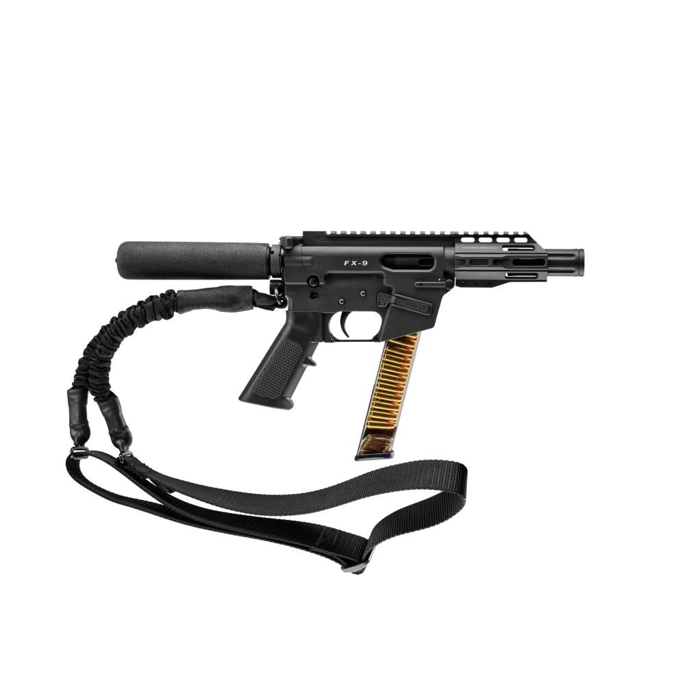 FX-9 9mm AR Style 4.5 Pistol Sling uses Glock style mags