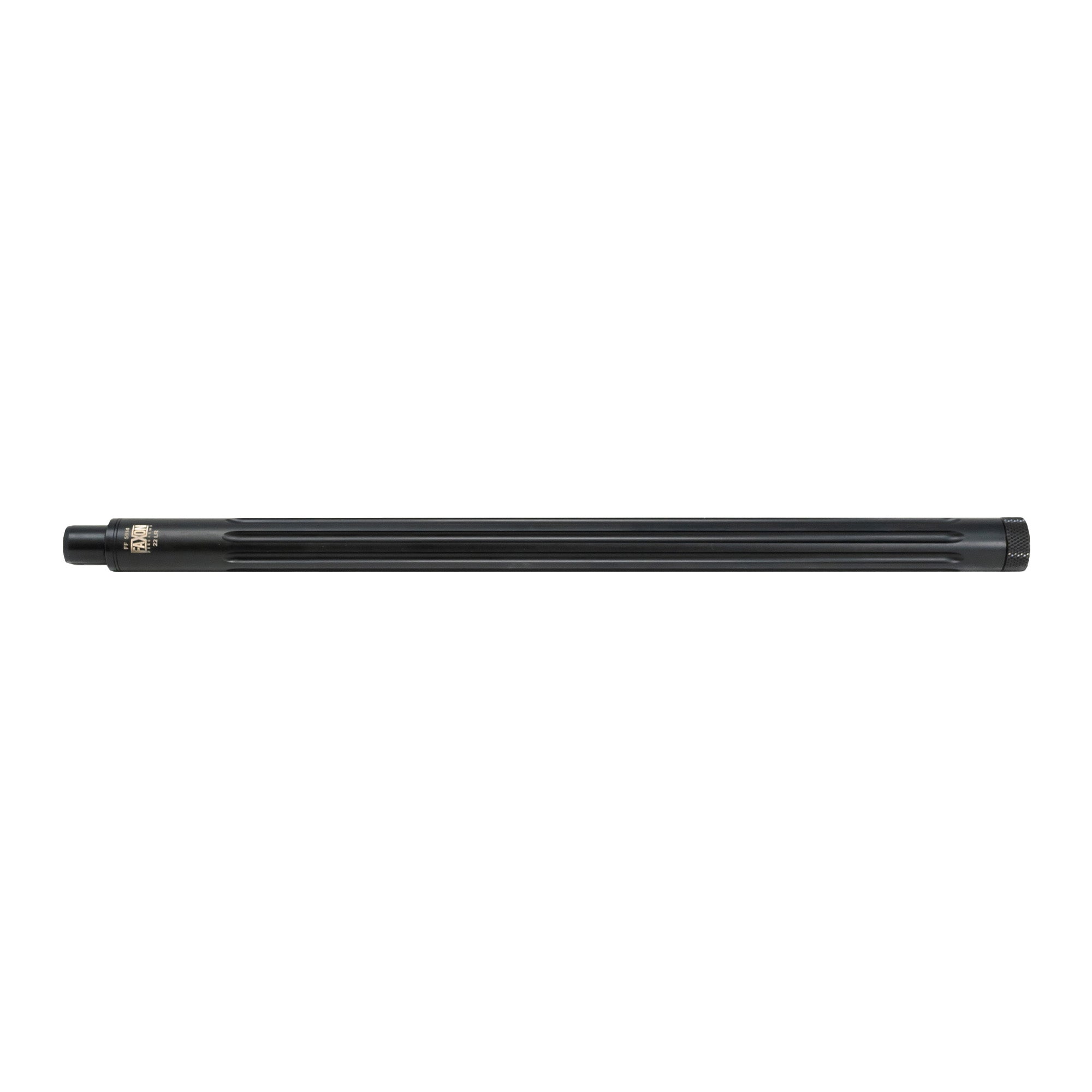 Faxon Firearms Rimfire Barrel, Straight Fluted Bull Profile, 22LR, 16" Threaded Barrel