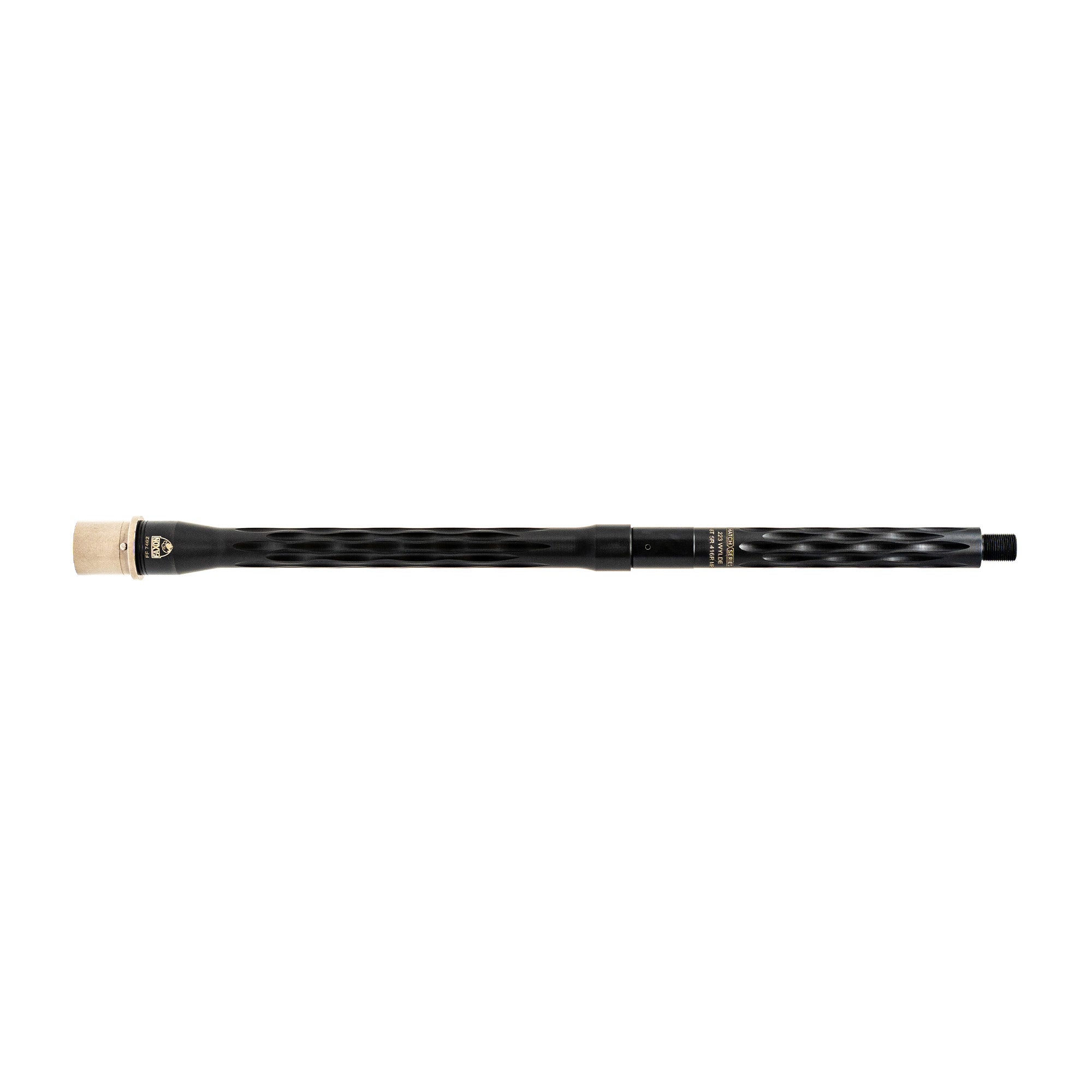 Faxon Firearms Match Series, Flame Fluted, Button Rifled, 223 Wylde, 16" Threaded Barrel