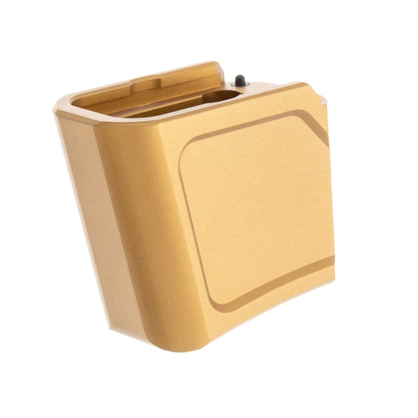 Open Box Return - Tyrant CNC +4 Magazine Extension for Glock 43x and 48 - Gold