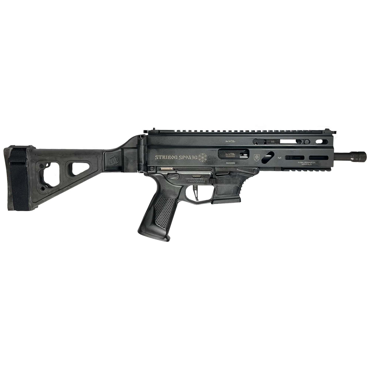 Grand Power Stribog SP9A3G 9mm Sub Pistol SBT Brace