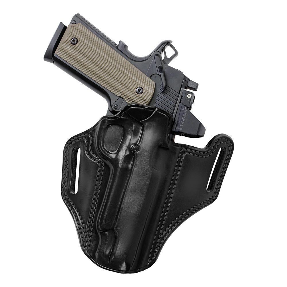 COMBAT MASTER 2.0 BELT HOLSTER 4.25IN 1911 w/wo red dot - BLACK -  RH