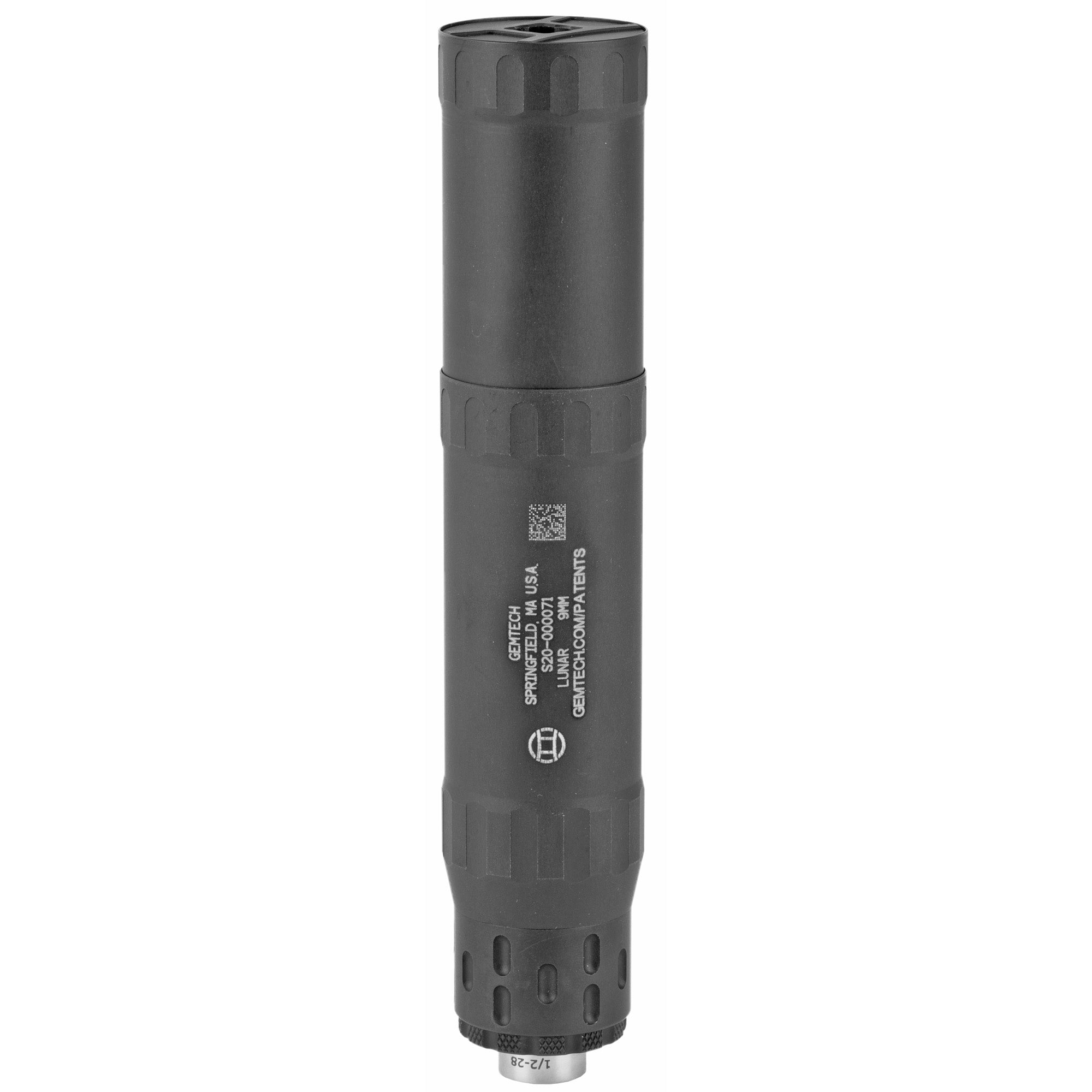 Gemtech LUNAR 9, Suppressor, 9MM/300 BLK, 7" Long Configuration, 4.7" Short Configuration
