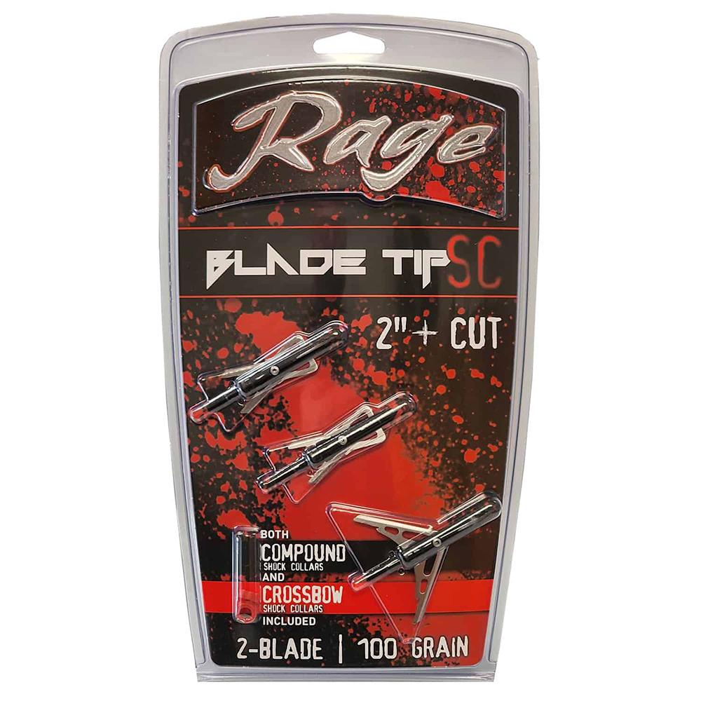 RAGE Broadheads Black Series Chisel 2in 3pk