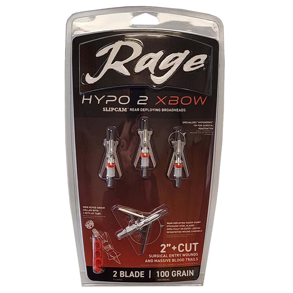 Rage Hypo 2 Crossbow 100gr 2'' 4pk
