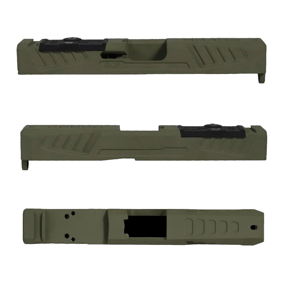 Grey Ghost Precision GGP-19 Stripped Slide, Version 5, Trijicon RMR/Leupold DPP Optic Cut