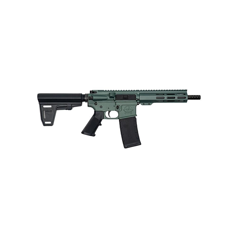 GLFA 223 Wylde Braced Pistol Charcoal Green, Blk 7.5 Barrel  1-30rd mag