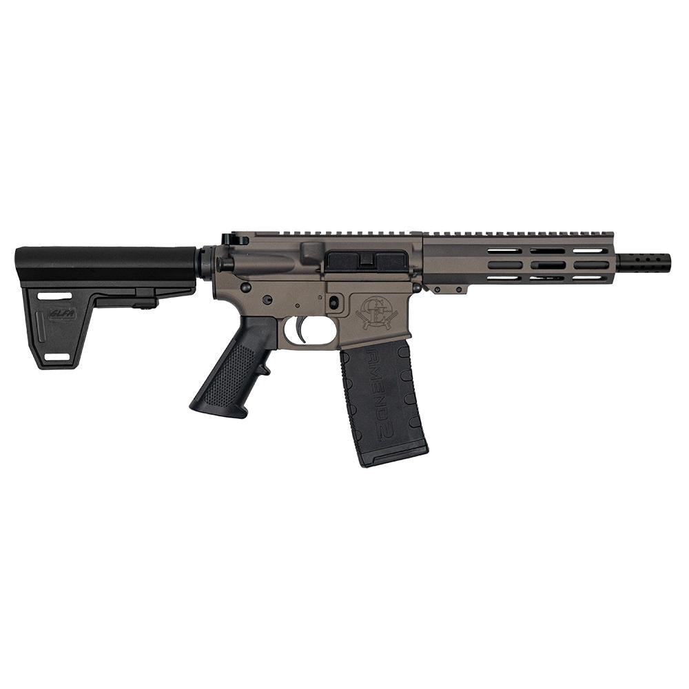 GLFA 223 Wylde Braced Pistol Tungsten, Blk 7.5 Barrel  1-30rd mag
