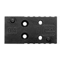 GLOCK MOS Plate, Size 04, Fits Leupold Footprint, For Glock MOS Gen 5 9mm/40S&W, Black