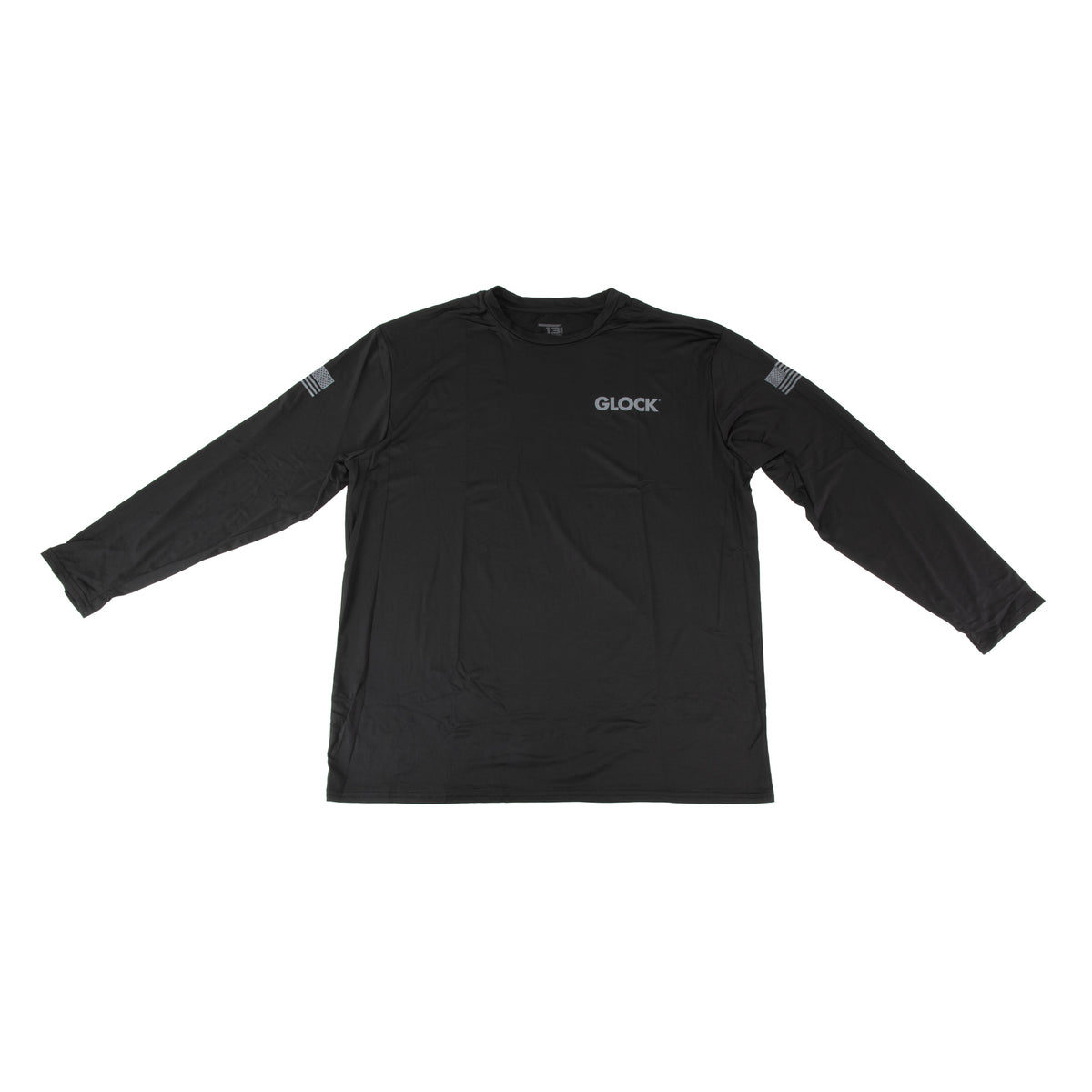 GLOCK Performance, Long Sleeve Shirt, Polyester/Spandex Material, XXLarge, Black and White