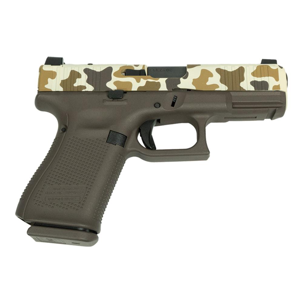 GLOCK 19 (V) 9MM FXD 5.5 COMM 15RD Duck Camo Cerakote
