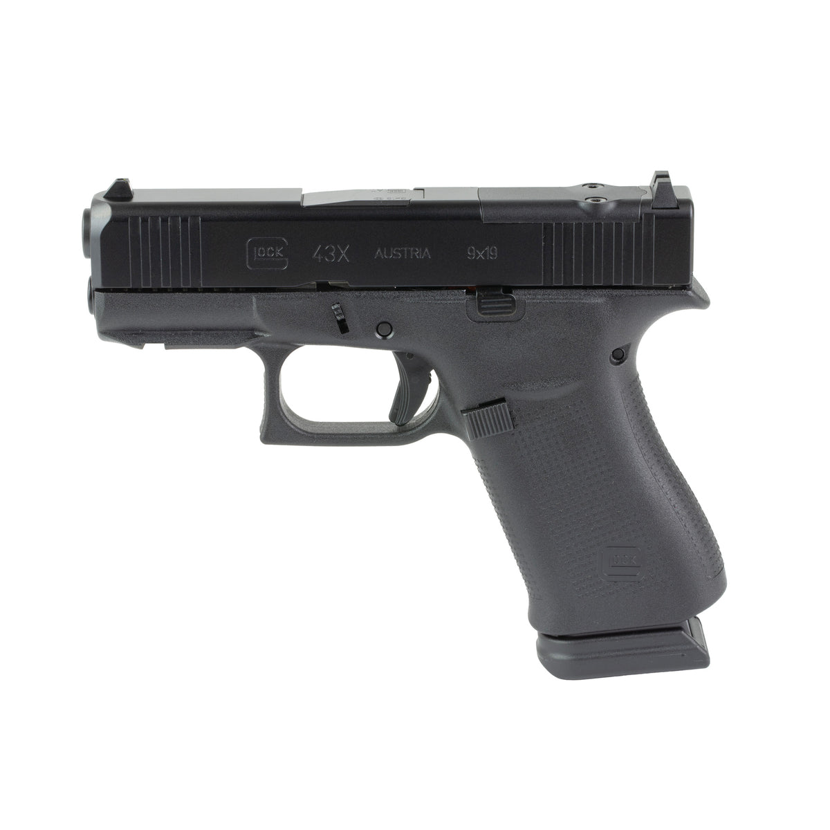 GLOCK 43X M.O.S. - 9MM 3.41" 15rd (nDLC Finish) [GLPX4350203FRMOS]