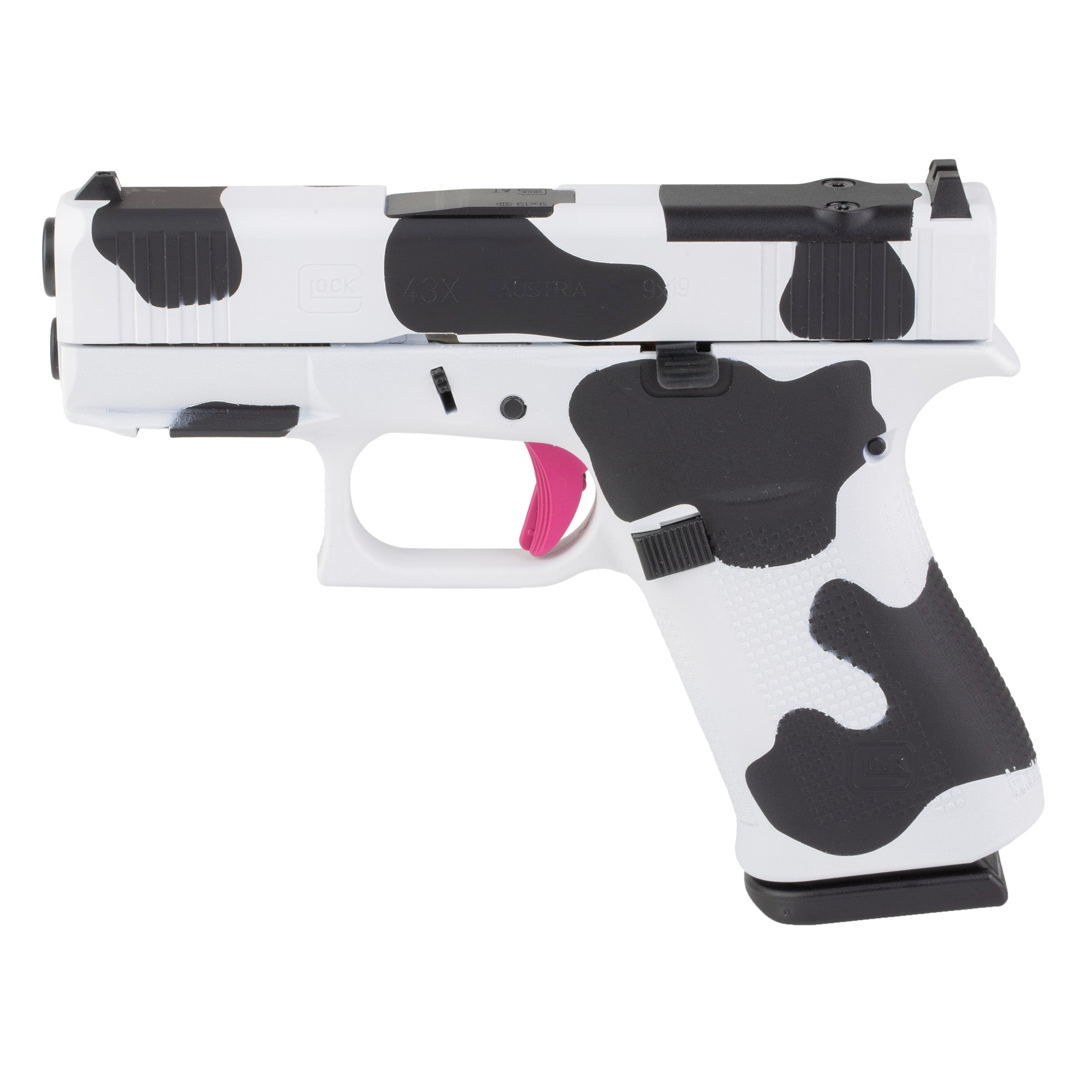 GLOCK 43X M.O.S., Semi-automatic, Striker Fired, Polymer Frame Pistol, Sub-Compact