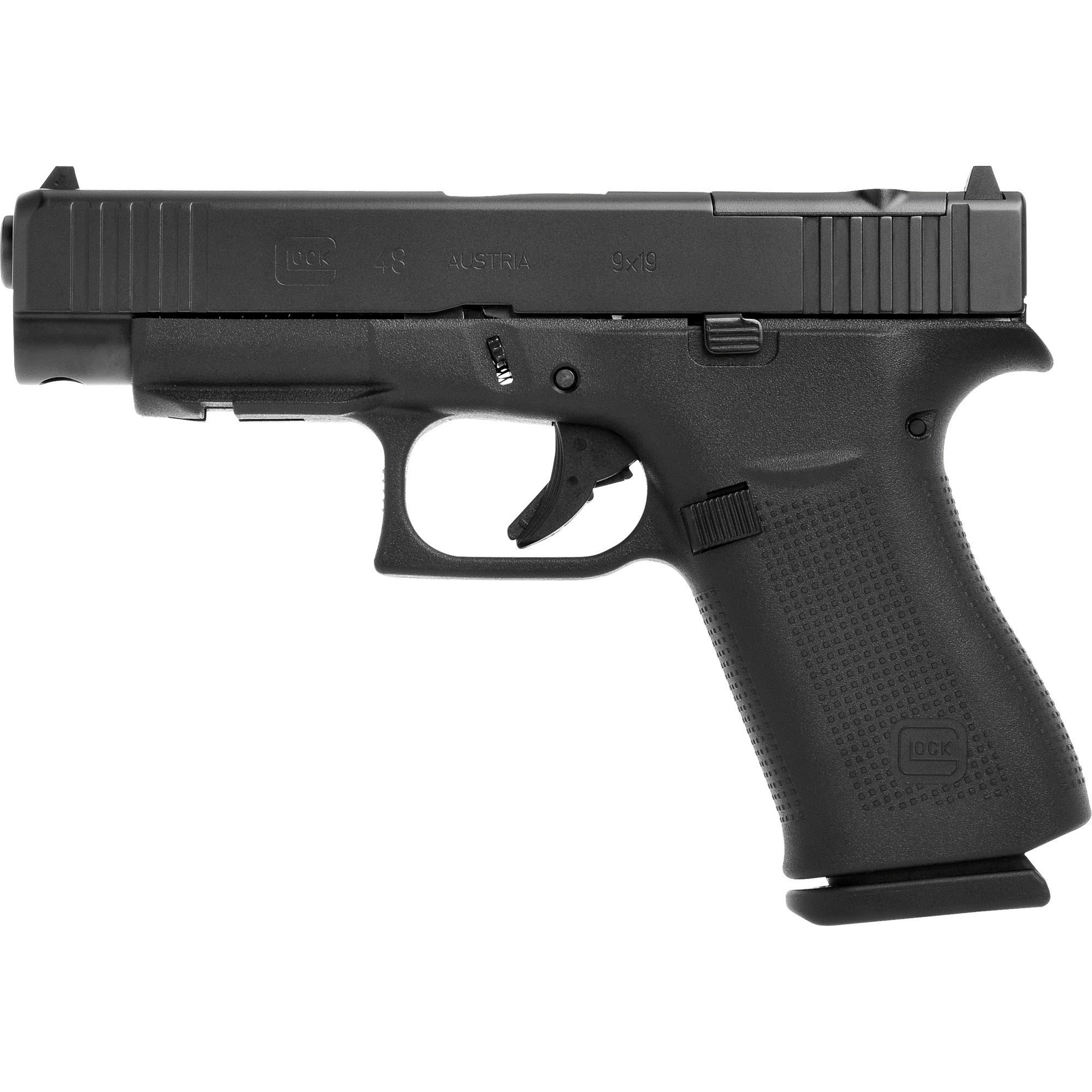 GLOCK 48 M.O.S., Striker Fired, Semi-automatic, Polymer Frame Pistol, Sub-Compact