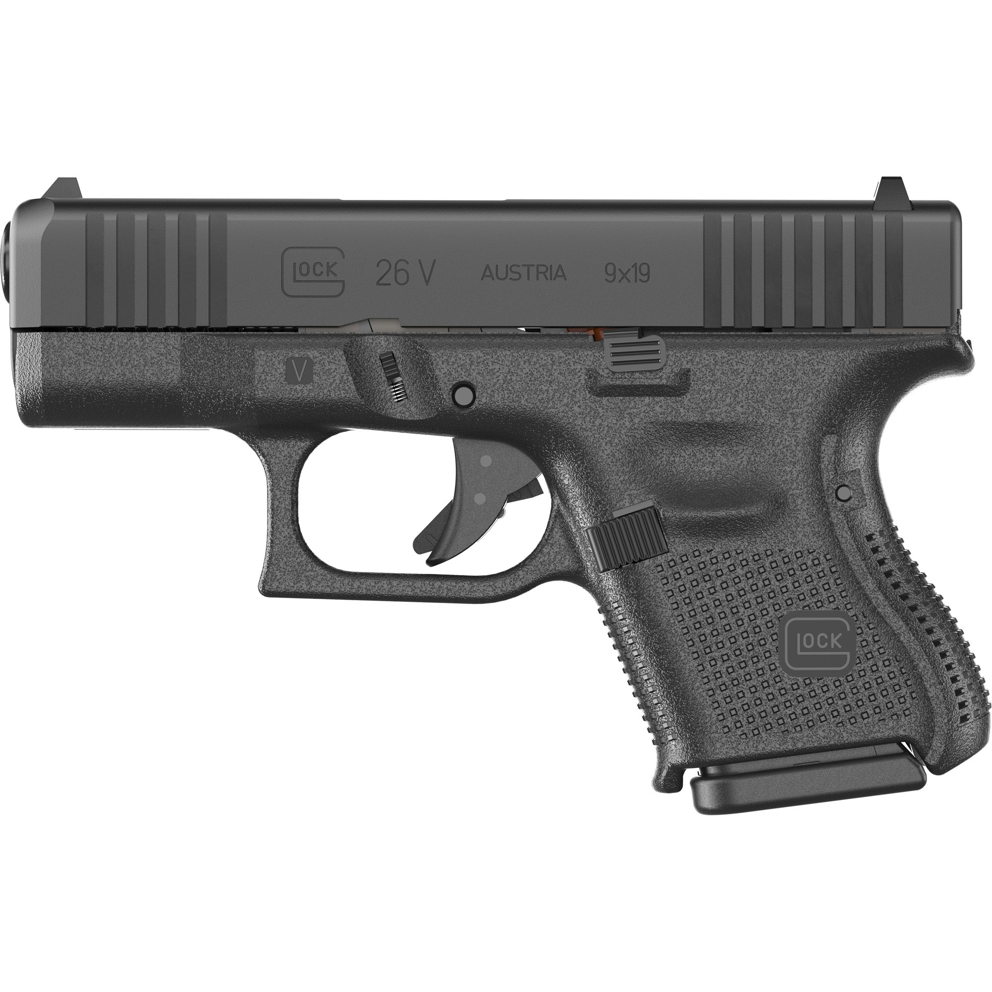 GLOCK 26V, V Series, Striker Fired, Semi-automatic, Polymer Frame Pistol