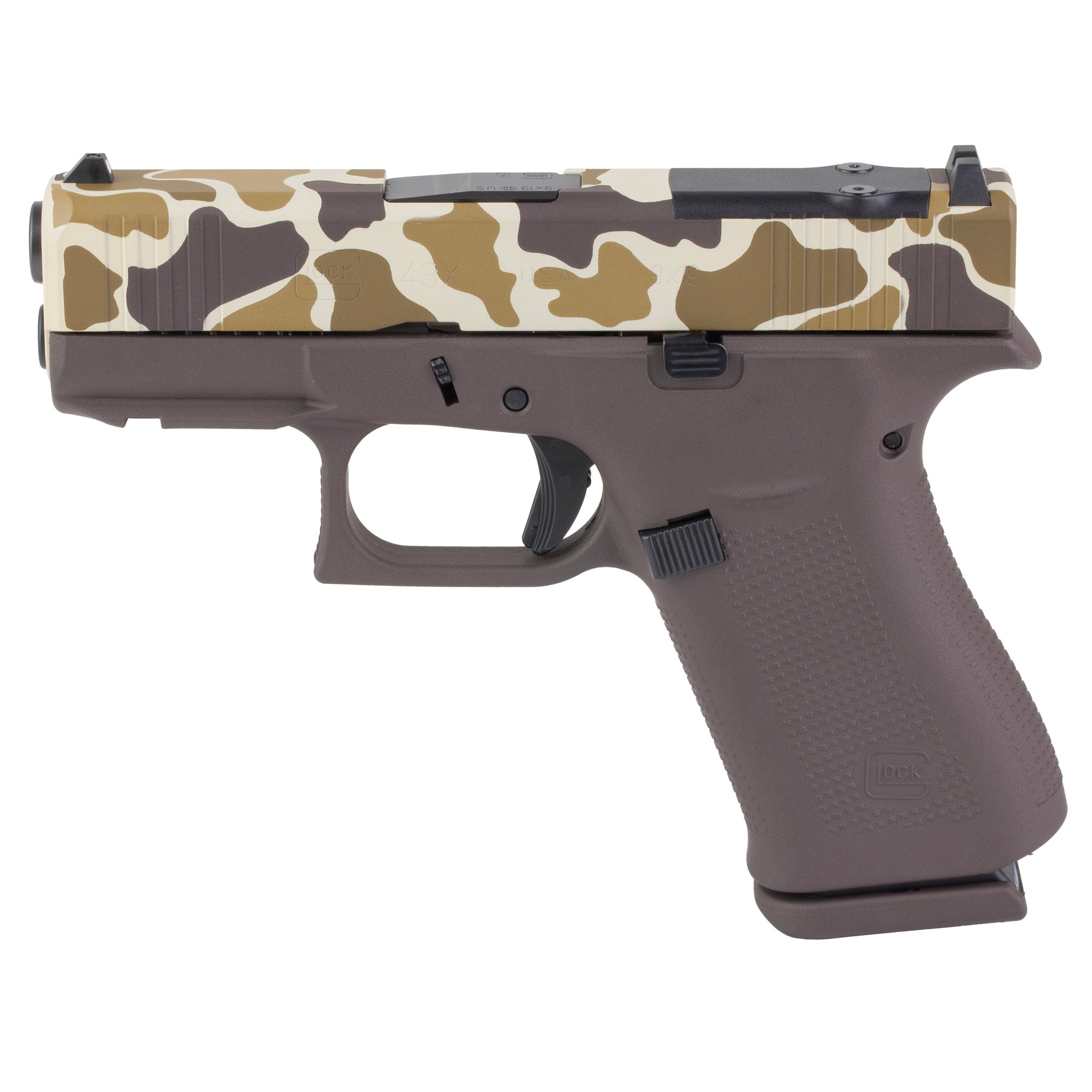 GLOCK 43X M.O.S., Semi-automatic, Striker Fired, Polymer Frame Pistol, Sub-Compact