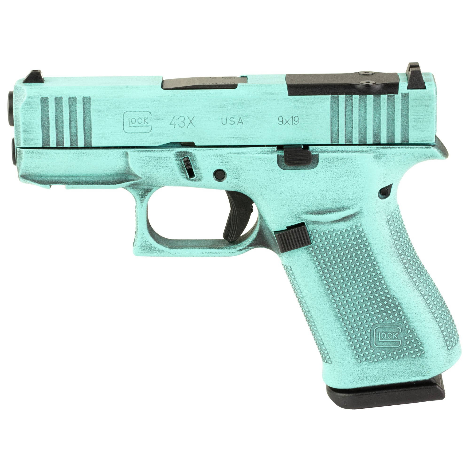 GLOCK 43X, Striker Fired, Semi-automatic, Polymer Frame Pistol, Sub-Compact